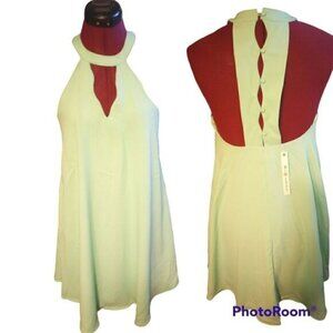 She +Sky halter dress with cut outs